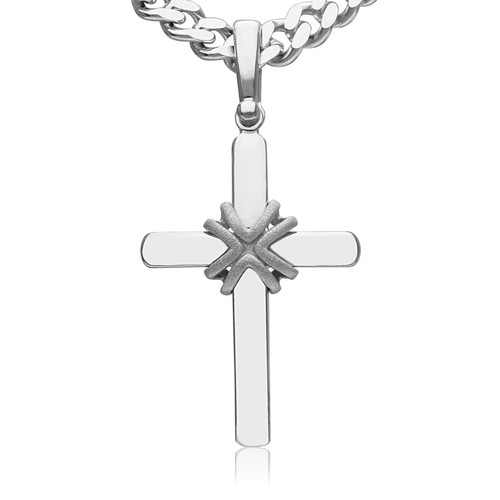 Herren halskette mit - herren, kreuz
