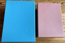 SOSTRENE GRENE 2 x Aufbewahrungsschachtel Dekobox - rosa + blau - kartoniert