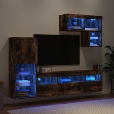Wohnwand mit LED-Beleuchtung