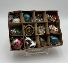 DDR sehr alte Weihnachtskugeln Reflex Tannenbaumkugeln Christbaumschmuck #W19000