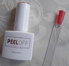 "apricot blush" rosa Peel off Jolifin Shellac UV-Lack  12 ml, 1 x benutzt