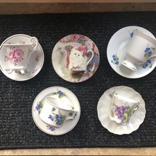 Porzellantassen, Sammeltassen, 5 Stück im Konvolut!