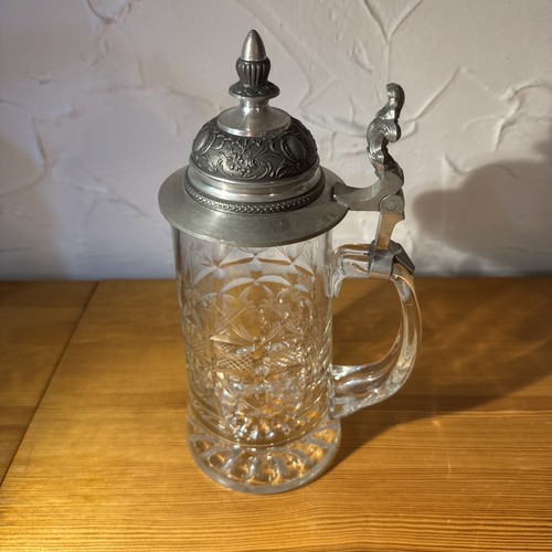 Vintage glas bierkrug - glas,