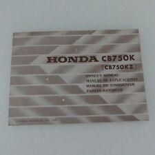 original Honda CB 750 K  1979 Handbuch Bedienungsanleitung Fahrerhandbuch Manual