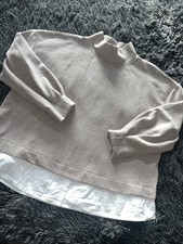 Pulli mit Bluseneinsatz XL