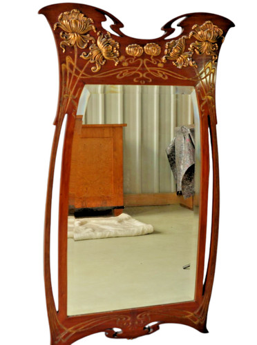 Großer jugendstil wandspiegel - großer,