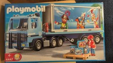 Playmobil 2350 4447 Container LKW / Truck mit Auflieger Anhänger mit OVP 