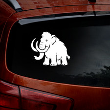 2x Mammut Vinyl Aufkleber für