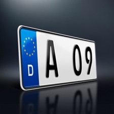1x Kfz-Kennzeichen | 340 x 110