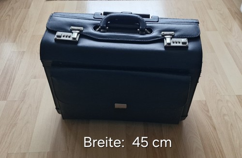 Pilotenkoffer aus leder - aus,