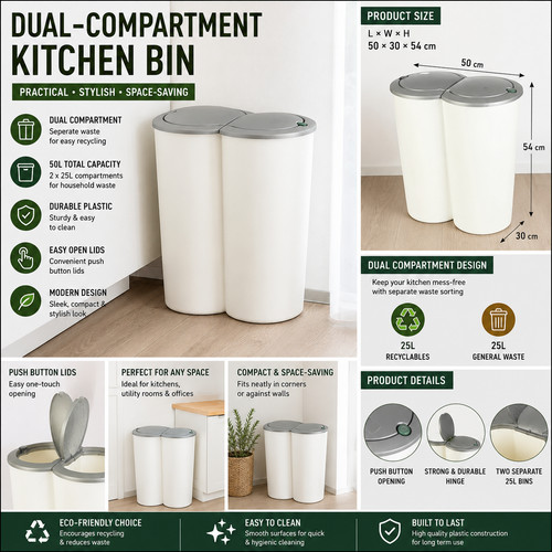 50l recycling kücheneimer - recycling,