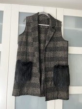 Zara damen weste schwarz - weste, braun