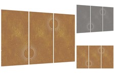 3-tlg. Garten-Wanddeko 105x55