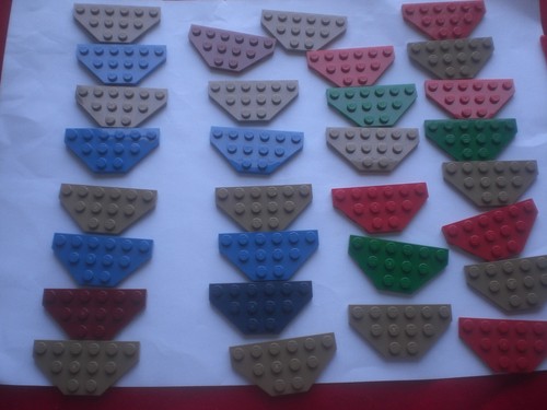 30x lego 2419 flügelplatte - 30x,