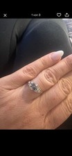 Weißgold ring mit saphir - ring,
