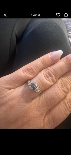 Weißgold ring mit - ring,
