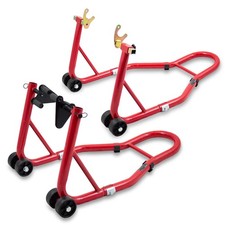 Transportständer Montageständer Motorradständer Vorn+Hinten Rot Bituxx®