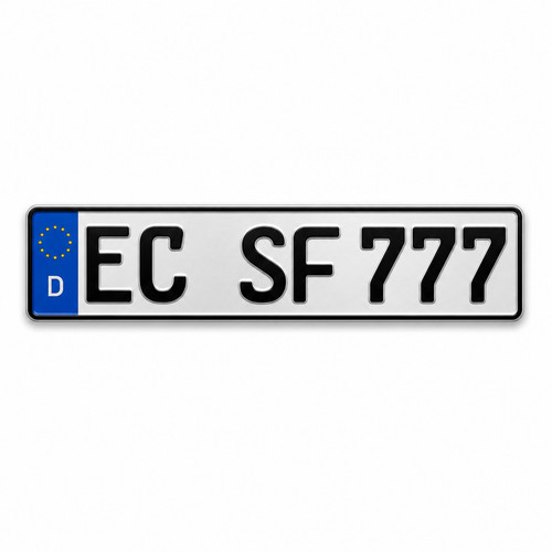 Stück kfz kennzeichen - 1,