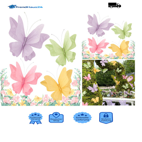 Schmetterling deko set 4 - schmetterling,