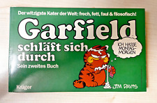 Comic Garfield schläft sich