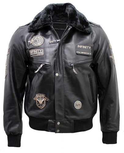 Herren schwarze leder air - herren,