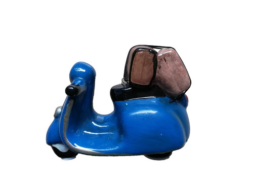 Spardose motorroller aus - spardose,