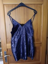 Unterhemd Unterkleid  Damen Blau vermutliche Gr. 38 