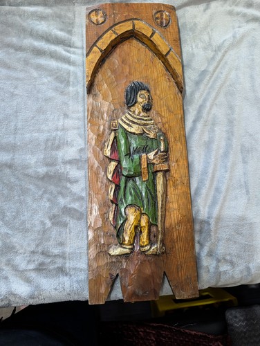 Großes vintage holzrelief - großes,