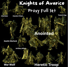 Trench Crusade Compatible Heretic Legion Knights of AvericeV2 Proxy Set Mit Base