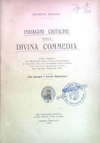 Indagini critiche sulla - critiche,