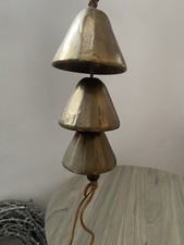 Tür Glocke Glockenstrang Mid Century 1970 Messing Bronze Antik Alt Deko 