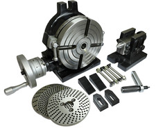 Horizontal-Vertikal-Teilapparat 150mm mit Indexierset+Aufspannwerkzeug+Reitstock