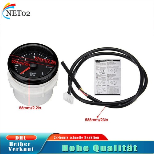 52mm led tachometer 6000 - tachometer, rpm
