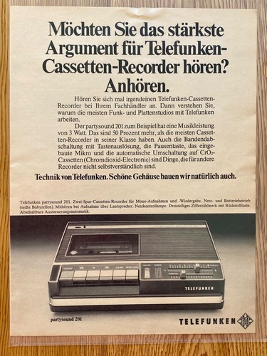 Telefunken cassetten recorder - telefunken,