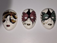 3 x Porzellan Masken im