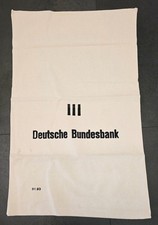 1 alter Geldsack Deutschen Bundesbank, Jutesack, Leinensack, Größe  III 
