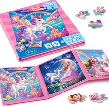 Einhorn Magnetpuzzle Kinder 36