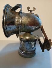 Antike Karbidlampe RADSONNE mit Halterung - Patina Vintage, Glasscheibe fehlt