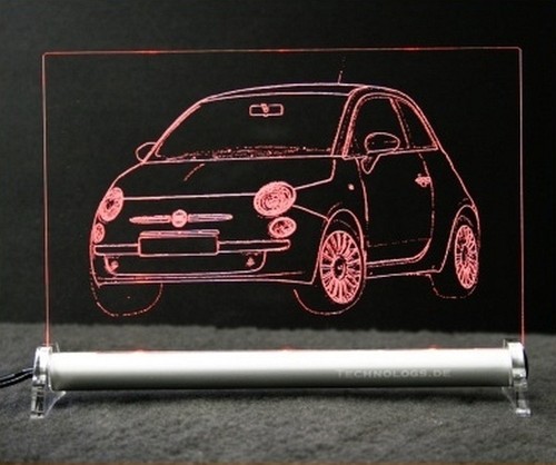 Fiat 500 retro desig - fiat, als
