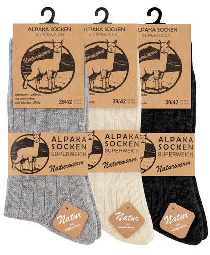 Paar alpaka socken herren - alpaka,