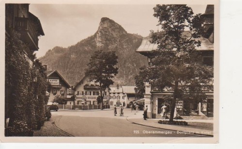 Oberammergau dorfplatz mit - oberammergau,