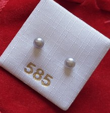 585 Gold Ohrstecker mit Perlen