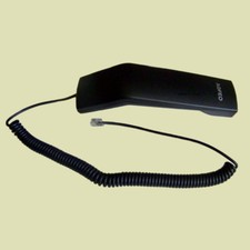 AGFEO Ersatzhörer für T10 - T11 - T15 - ST15 Hörer schwarz mit Hörerspiralkabel