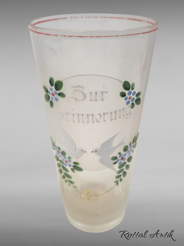 A5610 antikes trinkglas mit - a5610,