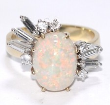Ring Gold Opal 5,0ct. Diamant
