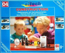  Eitech Metallbaukasten construction 04 Stabilbaukasten Getriebe Motor neuwertig