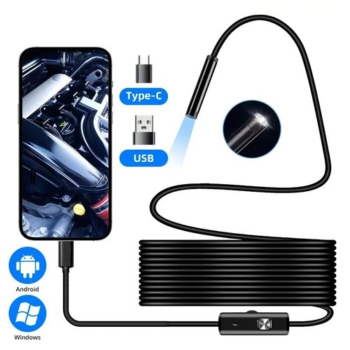 7mm usb endoscope - usb-c, camera