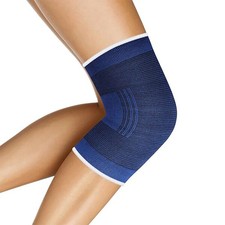 Kniebandage elastisch blau - elastisch,