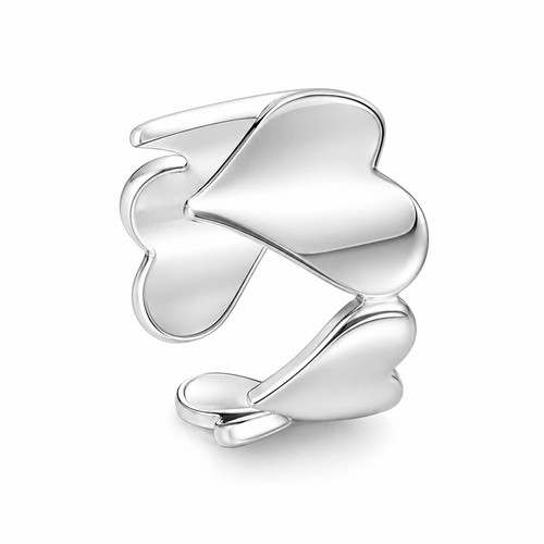 Damenring multi herzen silber - multi,