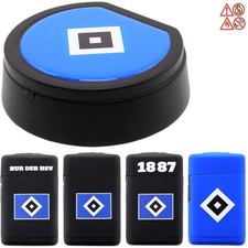 Hamburger SV Feuerzeug Rubber Turbo Jet Sturmfeuerzeug Aschenbecher HSV Hamburg